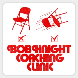 Bob Knight Coaching Clinic Sticker